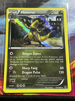 Haxorus 111/162 XY - BREAKthrough Holo Rare Pokemon TCG - Image 1