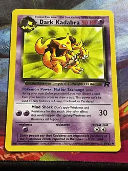 Dark Kadabra 39/82 Team Rocket Pokemon - Image 1