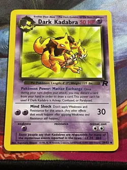 Dark Kadabra 39/82 Team Rocket Pokemon - Image 1