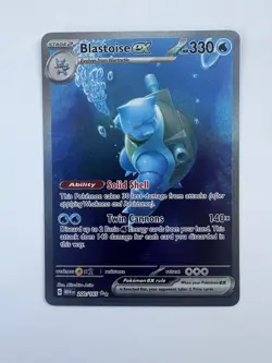Pokemon Blastoise ex 200/165 Scarlet & Violet 151 Ultra Rare Holo 330 HP - Image 1