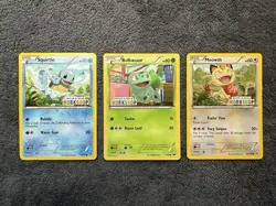 Pokemon Build-A-Bear Lot Of 3: Bulbasaur 1/108 Meowth 67/108 Squirtle 14/101 - Image 1