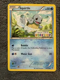 Pokemon Build-A-Bear Lot Of 3: Bulbasaur 1/108 Meowth 67/108 Squirtle 14/101 - Image 2