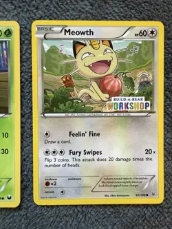 Pokemon Build-A-Bear Lot Of 3: Bulbasaur 1/108 Meowth 67/108 Squirtle 14/101 - Image 4