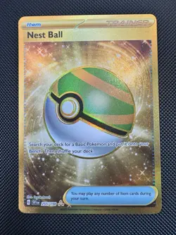 Pokemon Nest Ball 255/198 SV01 Scarlet & Violet Hyper Rare Full Art Holo Trainer - Image 1