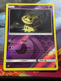 Mimikyu 58/145 NM Reverse Holo Rare Guardians Rising 2017 Pokemon TCG - Image 1