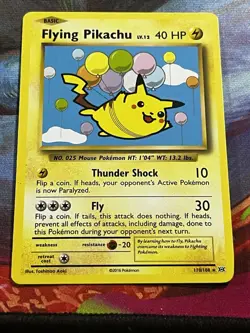 Flying Pikachu #110/108 XY - Evolutions Secret Rare 2016 Pokemon TCG - Image 1