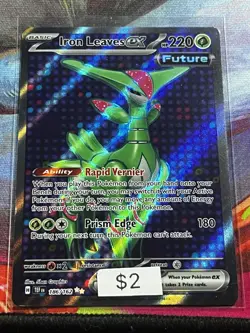 Iron Leaves ex 186/162 Sv05: Temporal Forces Holo NM 2024 Pokemon TCG - Image 1