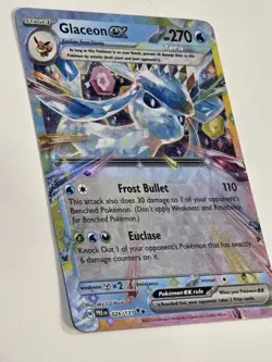 Pokemon Glaceon ex Double Rare Sv: Prismatic Evolutions 026/131 Holo 2025 - Image 4