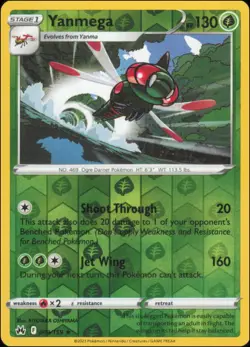 Pokemon - Yanmega #009/159 - Crown Zenith Reverse Holo - Image 1