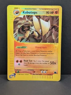 Kabutops 14/144 Skyridge Reverse Holo Rare Pokemon TCG Nintendo MP - Image 1