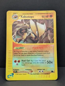 Kabutops 14/144 Skyridge Reverse Holo Rare Pokemon TCG Nintendo MP - Image 3