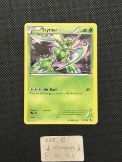 Pokemon B&W Dark Explorers - Scyther - 4/108 - Non Holo Uncommon - NM - Image 1