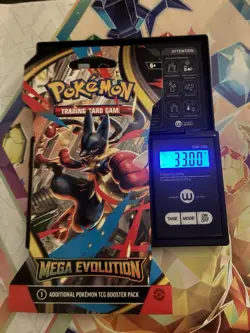 (VERY HEAVY) 33.00g Pokemon TCG Mega Evolution Sleeved Booster Pack (SEALED)✅ - Image 1