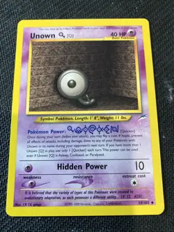 2002 Pokemon - Unown [Q] #59/105 - Neo Destiny Unlimited - Regular - NM - Image 1