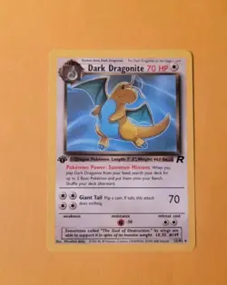 Dark Dragonite 1st Edition 22/82 Team Rocket Non-Holo Pokemon TCG - Image 1