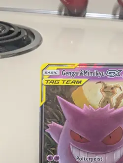 Gengar & Mimikyu GX Ultra Rare Holo SM - Team Up 53/181 NM Pokemon TCG - Image 2