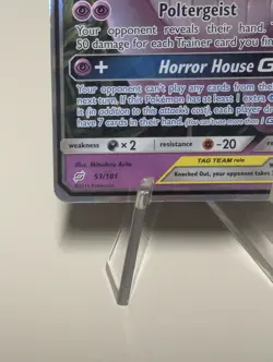 Gengar & Mimikyu GX Ultra Rare Holo SM - Team Up 53/181 NM Pokemon TCG - Image 4