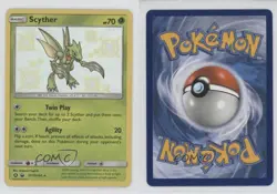Shiny - Scyther Pokemon Sun & Moon Hidden Fates Vault #SV1 - Image 3