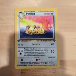 1999 Pokemon Jungle First Edition Persian 42/64 LP - Image 1