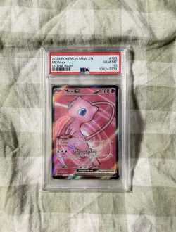 Pokemon Mew ex Ultra Rare Holo PSA 10 Scarlet & Violet 151 193/165 English - Image 1