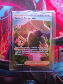 Pokemon TCG Janine's Secret Art #173 Prismatic Evolutions SIR NM - Image 1
