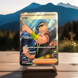 Judge 222/182 Full Art Trainer Pokemon Destined Rivals Ultra Rare NM - Image 1