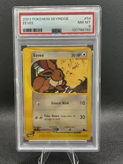 2003 Pokemon Skyridge Eevee Non-Holo #54 PSA 8 - Image 1