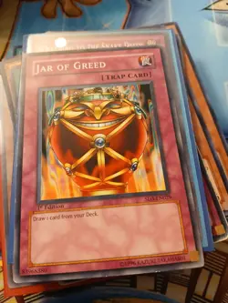 Jar of Greed SD3-EN029 Structure Deck: Blaze of Destruction 1st Edition - Image 1