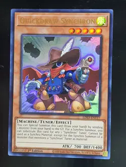 Quickdraw Synchron LDS3-EN117 Ultra Rare 1st Edition Yugioh Bandai - Image 1