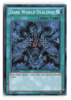 Dark World Dealings LCJW-EN251 Super Rare 1st Edition Yu-Gi-Oh! - Image 1