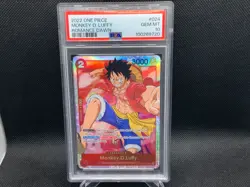 ONE PIECE ROMANCE DAWN OP01-024 MONKEY D. LUFFY PSA 10 GEM MINT - Image 1