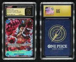 2025 One Piece A Fist of Divine Speed Japanese SEC Alt Art Monkey D Luffy CGC 10 - Image 3