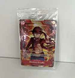 Monkey D Luffy One Piece Promo Card ST10-006 Foil Super Rare - Image 1