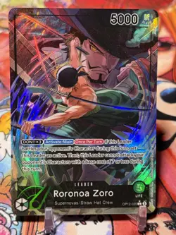 RORONOA ZORO - One Piece OP12-020 - AAL Alt Art Leader - Legacy of the Master - Image 1