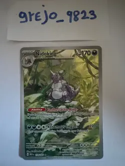 Pokemon TCG Nidoking Scarlet & Violet-151 174/165 Holo Illustration Rare NM - Image 1