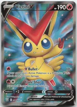 Victini V 144/163 SWSH05: Battle Styles Pokemon Card NM - Image 1