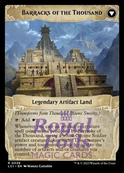 Thousand Moons Smithy / Barracks of the Thousand 1x FOIL MTG LCI Rare MINT - Image 2