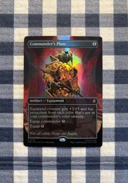 Commander's Plate - Foil Extended Art Promo NM MTG - Image 1