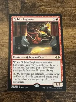 MTG ~ Goblin Engineer ~ MH1 Modern Horizons​ ~ #128 ~ English ~ Rare ~ LP - Image 1