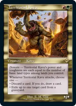 Territorial Kavu (Retro Frame) (Foil Etched) [MH2 - 425] - NM [Foil] TCG MTG - Image 1
