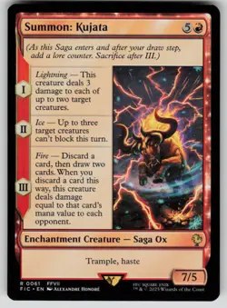 Summon: Kujata Rare Commander: FINAL FANTASY 61 MTG Near Mint - Image 1