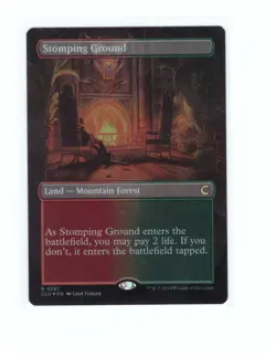 Stomping Ground (Borderless) Ravnica: Clue Edition Foil NM Magic the Gathering - Image 1