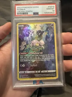 Mew GG10/GG70 Pokemon TCG 2023 Crown Zenith Ultra Rare Holo PSA 10 Gem Mint - Image 1