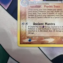 Pokemon TCG Claydol EX Deoxys 5/107 Reverse Holo Rare Stamped LP - Image 4