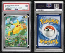 Pikachu (Paldea Adventure Chest) Holo Pokemon Scarlet & Violet Black Star PSA 9 - Image 3