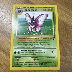 Venomoth 031/130 Base Set 2 Regular Rare-Pokemon TCG-Fast Shipping-NM!! - Image 1