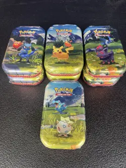 LOT OF 7 Pokemon TCG Mega Evolutions Ascended Heroes Mini Tins NEW SEALED! - Image 3