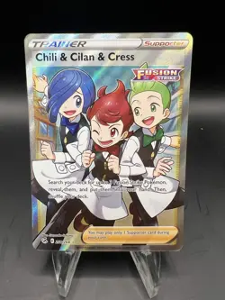 Pokemon Chili & Cilan & Cress 258/264 Fusion Strike NM - Image 1