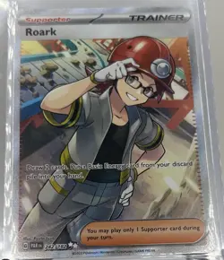 Pokemon TCG - Roark Full Art Ultra Rare Trainer - 242/182 - Paradox Rift - NM/M - Image 2