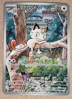 Pokemon Meowth 106/094 – Phantasmal Flames – English IR (Illustration Rare) NM - Image 1